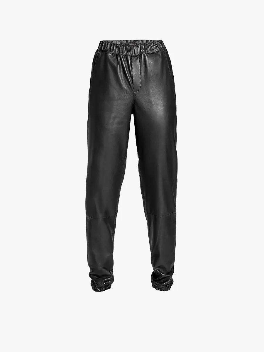 2232R21200BK AS by DF The Leather Jogger