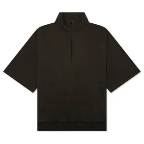 3/4 Half Zip - Off Black