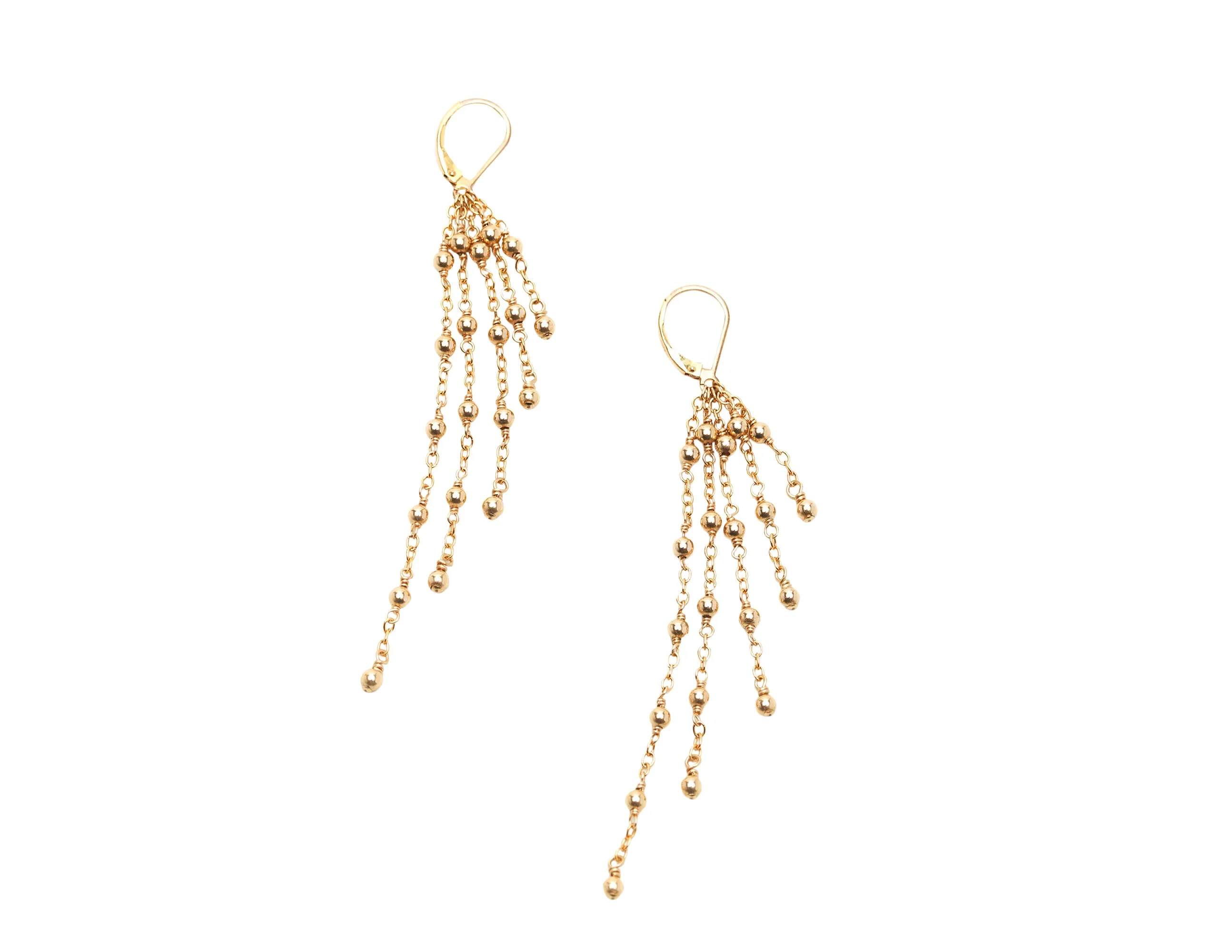 3MM Signature Ball And Chain Earrings