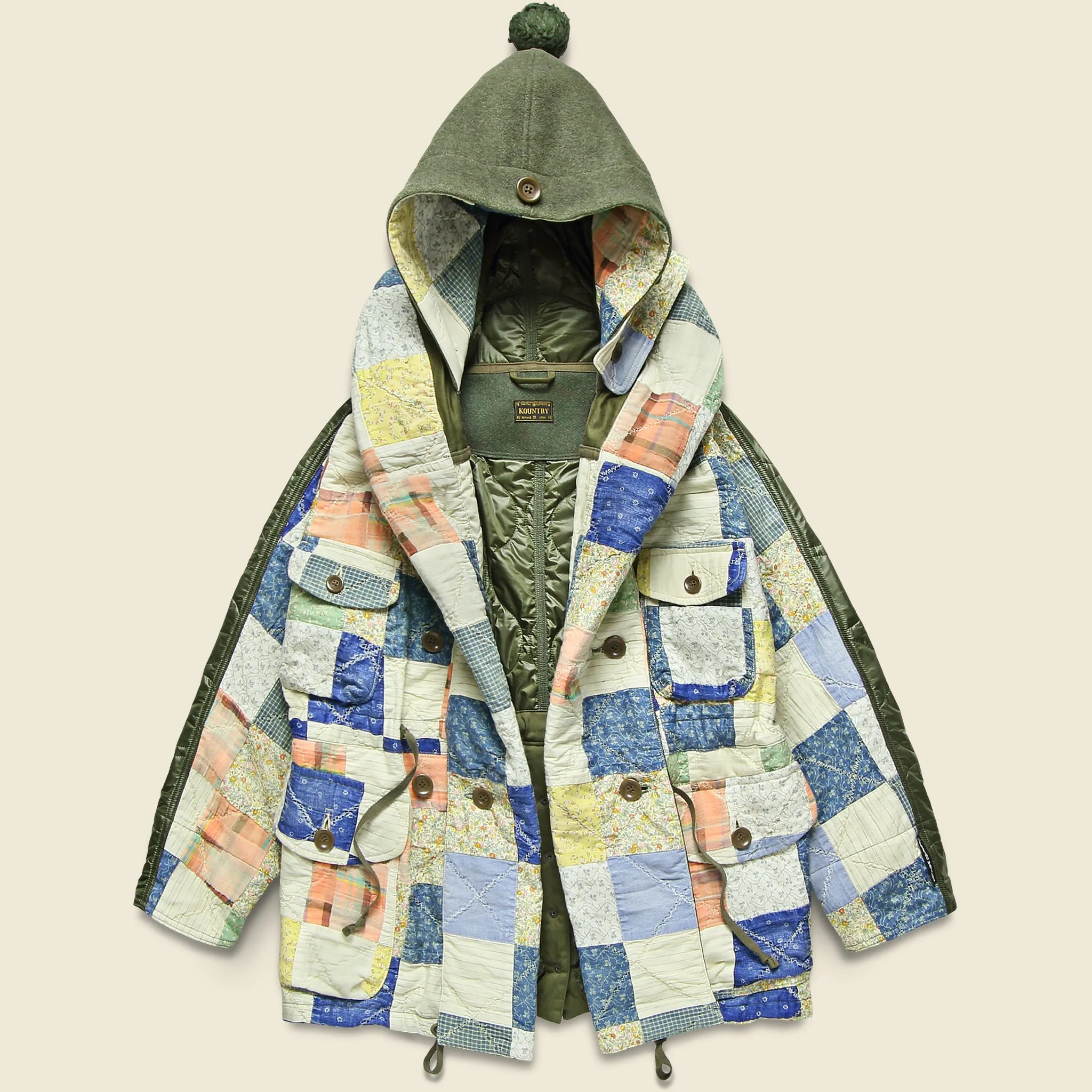 American Quilt Ring Coat - Ecru