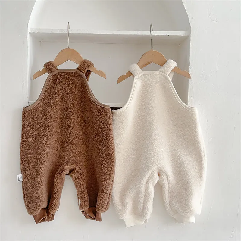 Baby Kid Girls Boys Solid Color Jumpsuits Wholesale 231130265