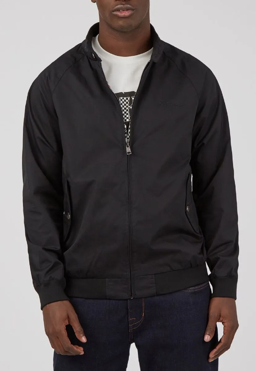 Ben Sherman Signature Casual Harrington Jacket Black