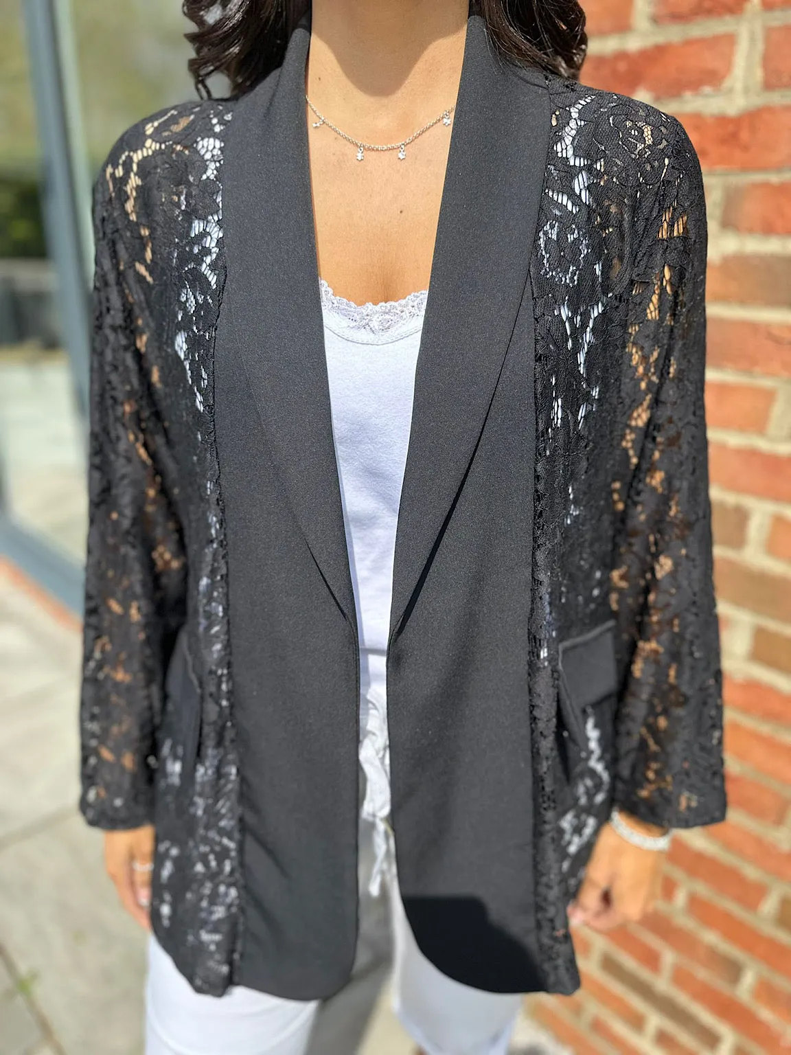 Black Lace Blazer Jodie