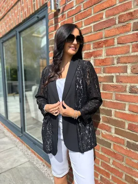 Black Lace Blazer Jodie