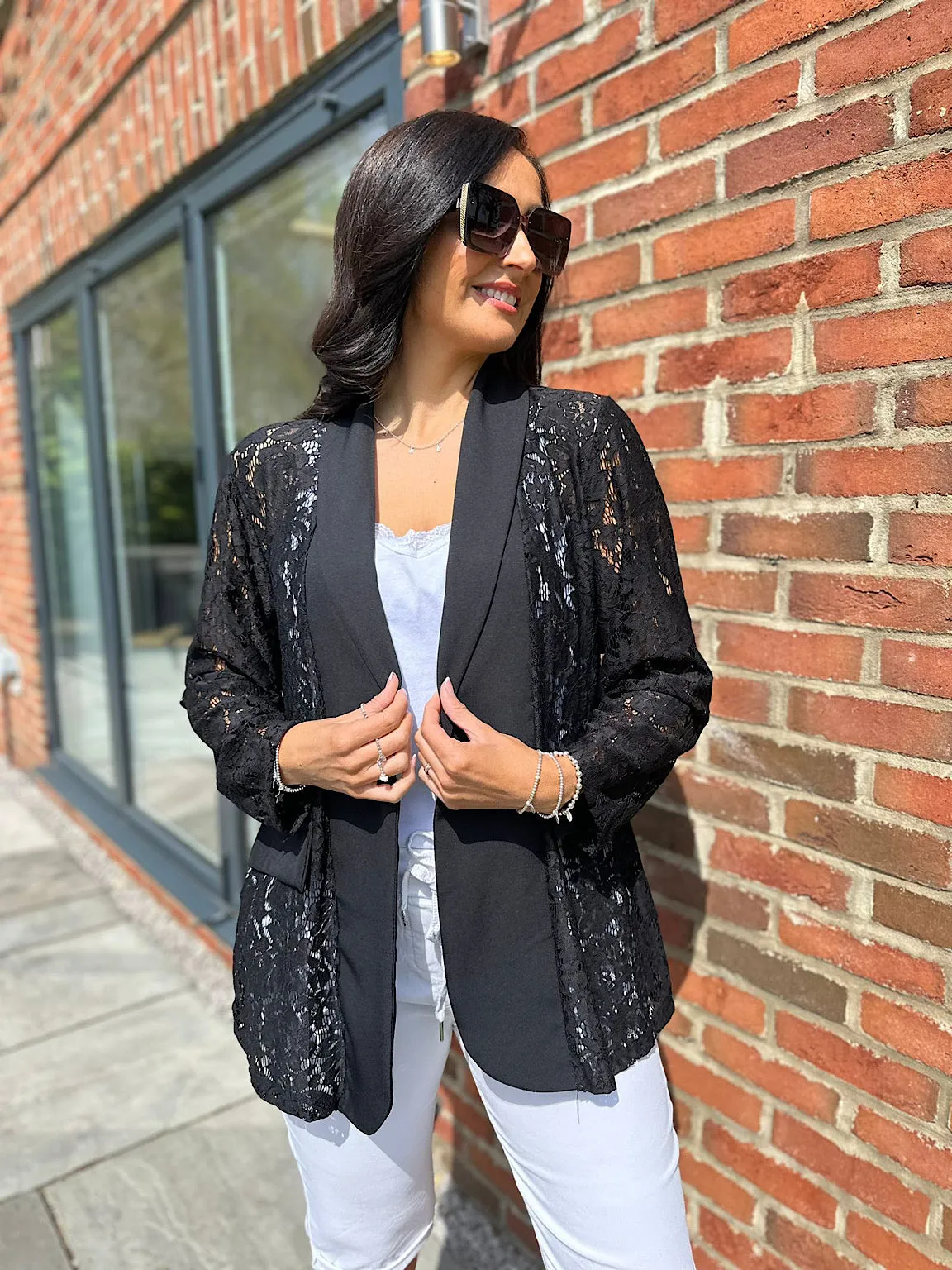 Black Lace Blazer Jodie