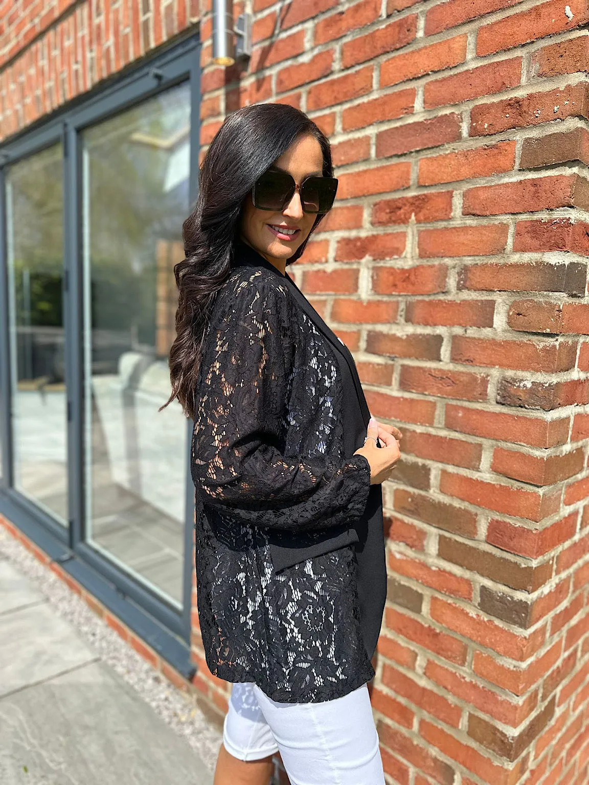 Black Lace Blazer Jodie