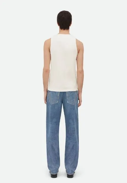 BOTTEGA VENETA  |Cotton rib jersey tank top