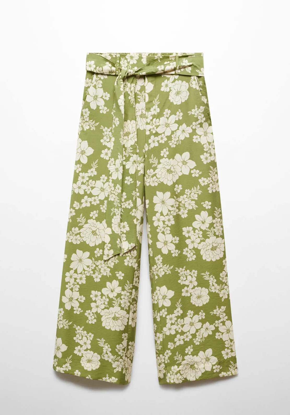 Bow printed trouser