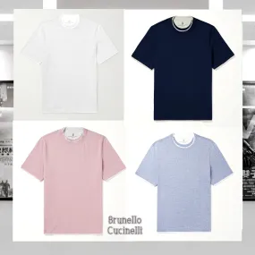 BRUNELLO CUCINELLI  |Cotton Short Sleeves T-Shirts