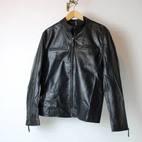 Cafe Racer Jacket – Size 44 - Horsehide Leather (Sample jacket) - AVI LEATHER