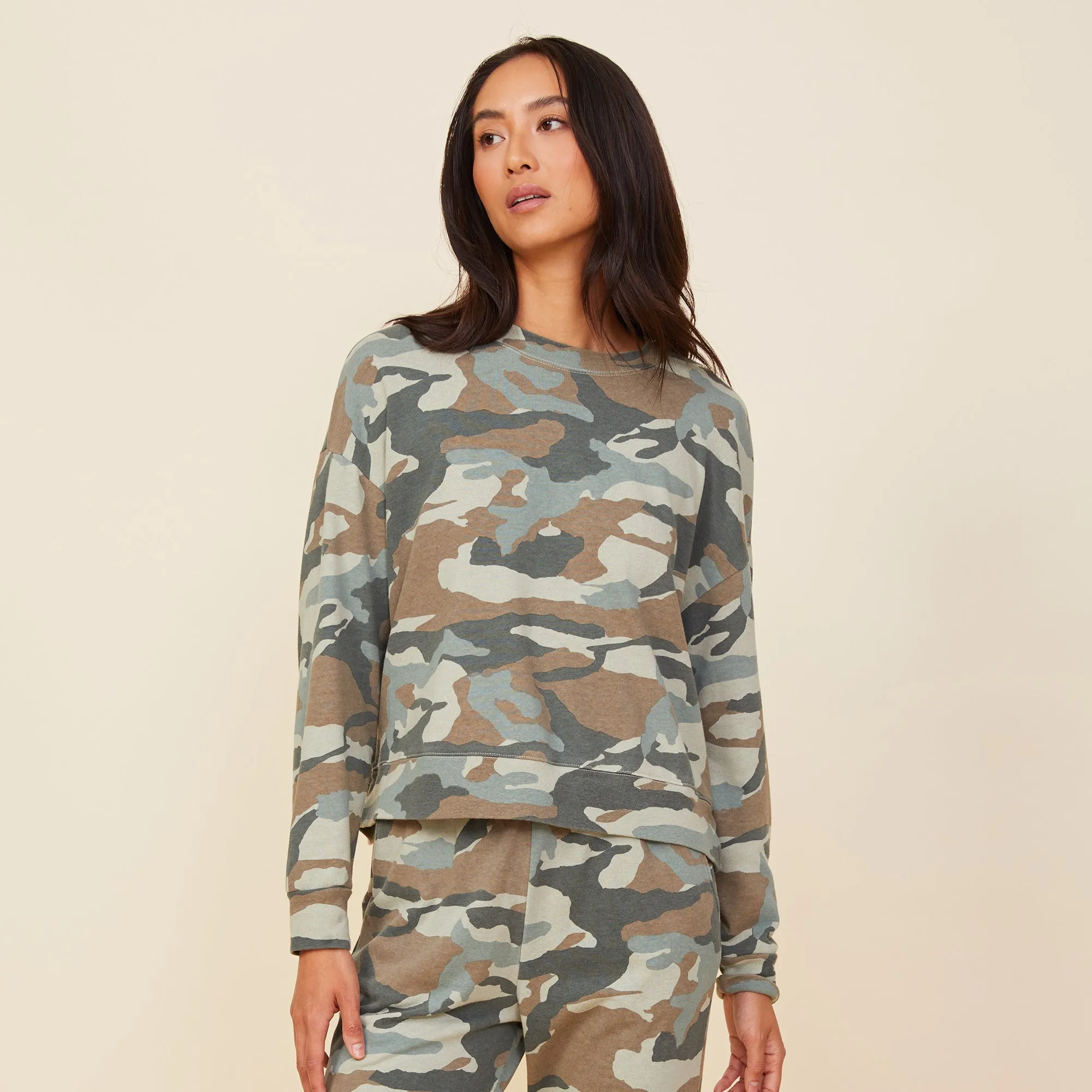 Camo Boxy Sweatshirt