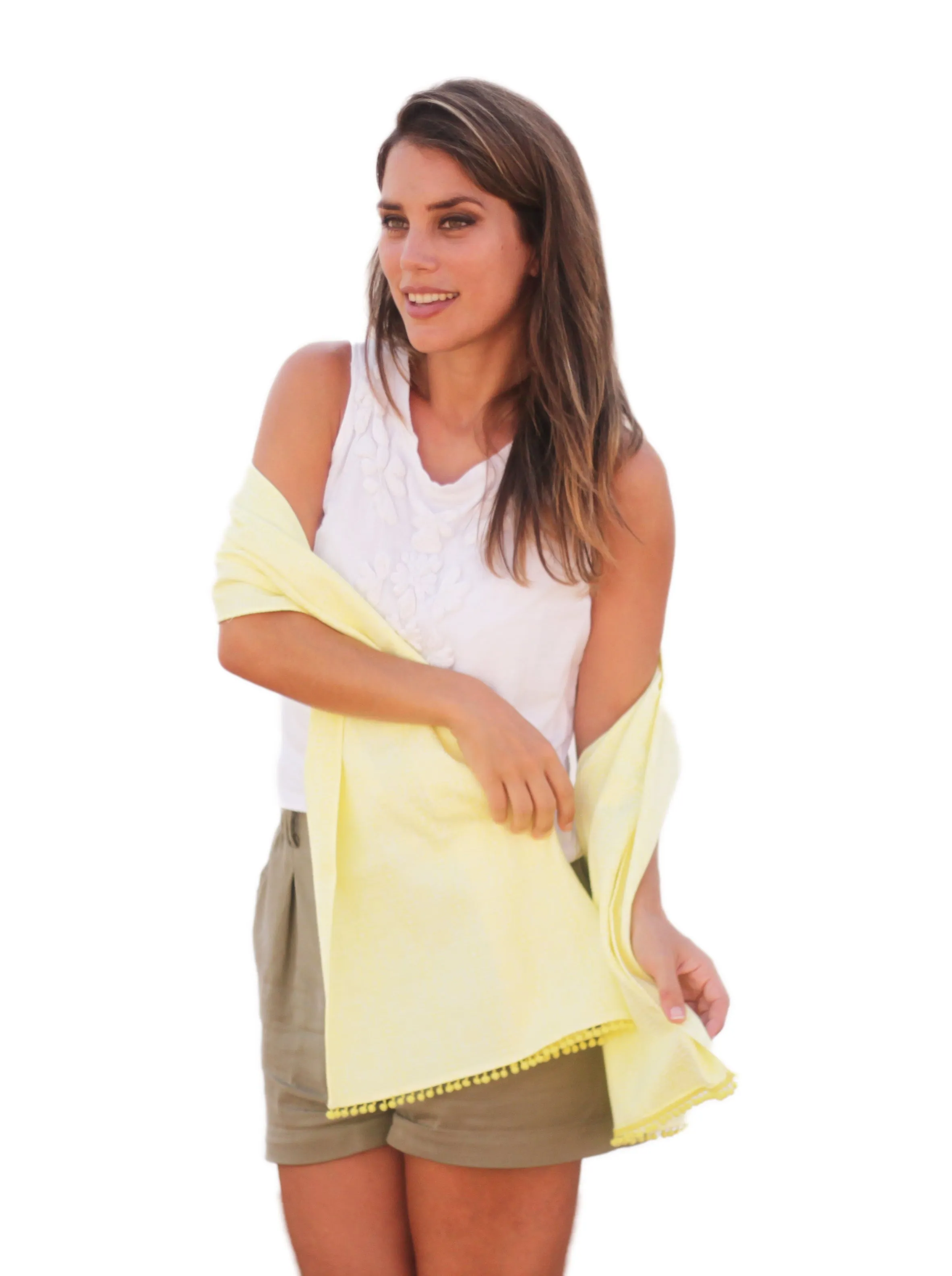 Chal alegre con Madroos (175 x 42cm), Amarillo