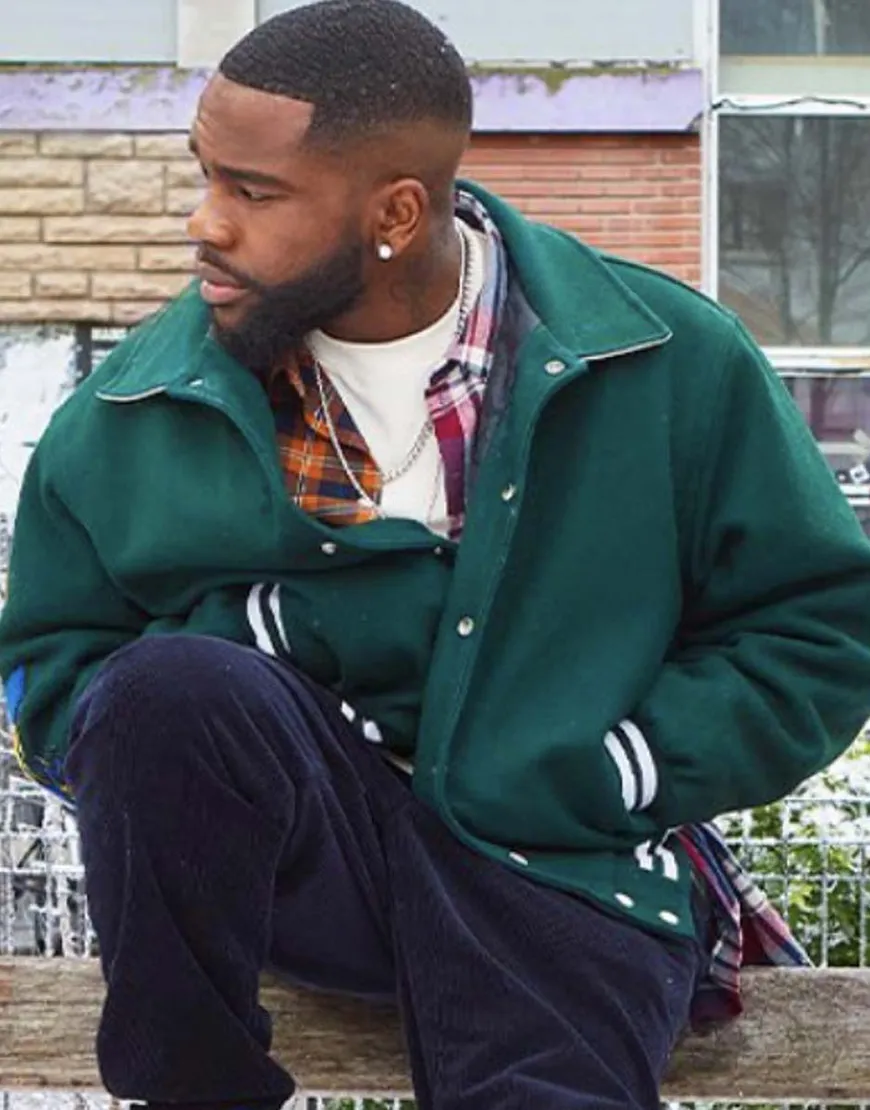 Christmas Flow Tayc Green Bomber Jacket | New Arrivals 2021 | Ujackets