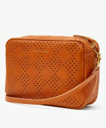 Clare V. Marisol Bag - Cuoio Lighweight Checker Perf