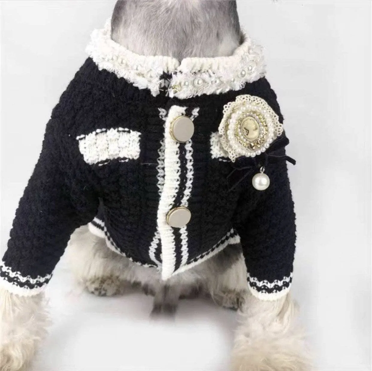 Coco Tweed Doggie Puppy Sweater