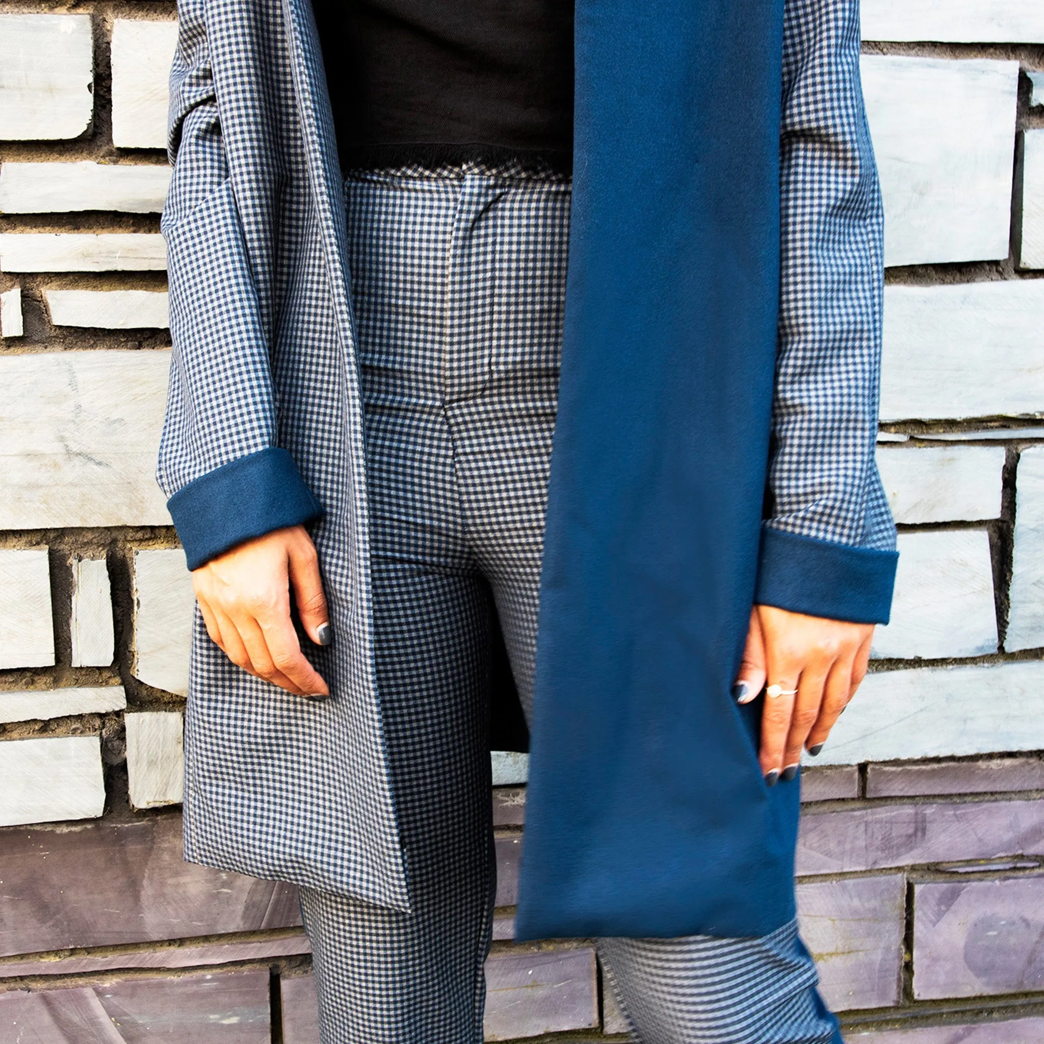 CONTRAST CHECK JACKET