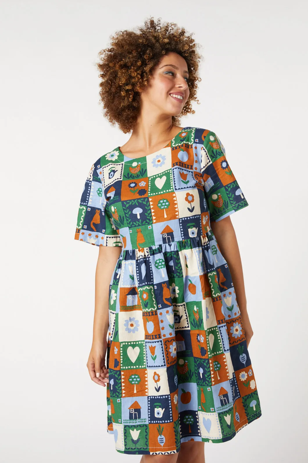 Cottage Charm Smock Dress