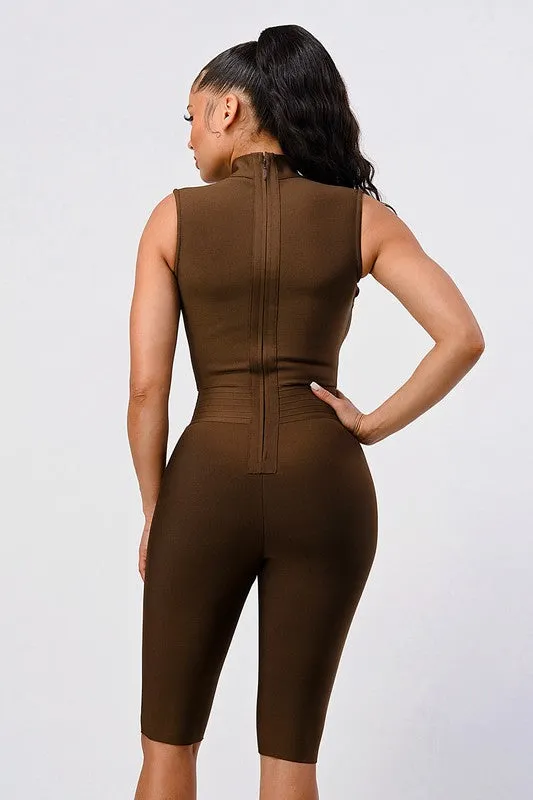 CRIS CROSS SEXY BANDAGE ROMPER