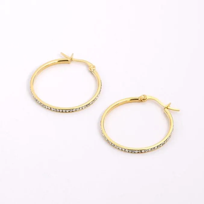 Dainty Gold Hoop Earrings-* Clearance *