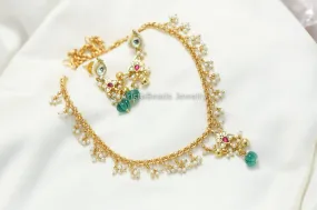 Dainty Pachi Kundan Necklace Set (ABJ-N101-43)