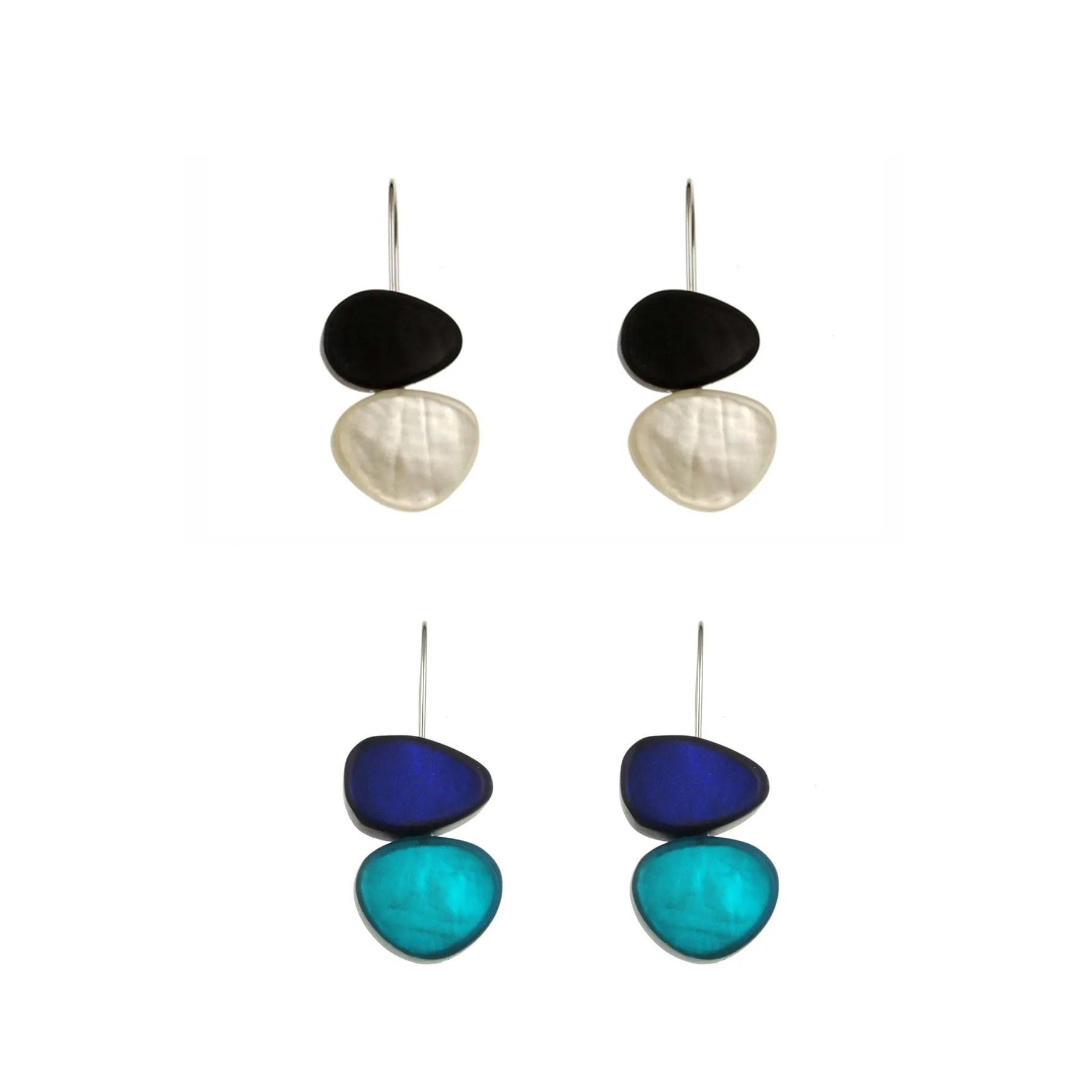 Debra Reiff, Two Tone Pebble Earrings