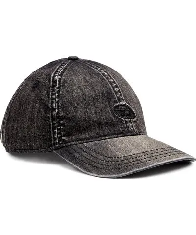 Diesel Light black stretch denim cap