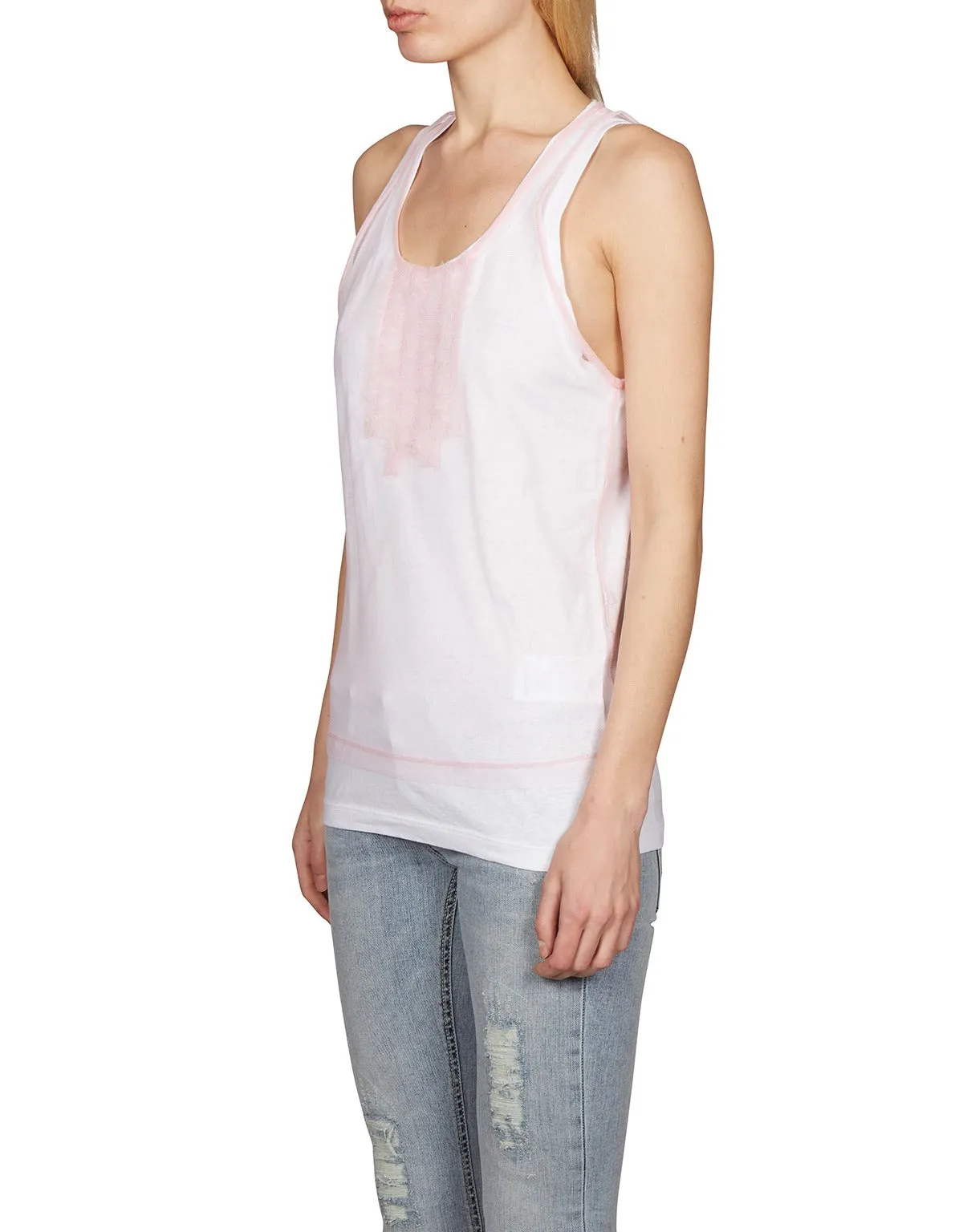 Dsquared2 Tulle Double Tank Top