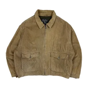 Eddie Bauer Beige Corduroy Harrington Jacket