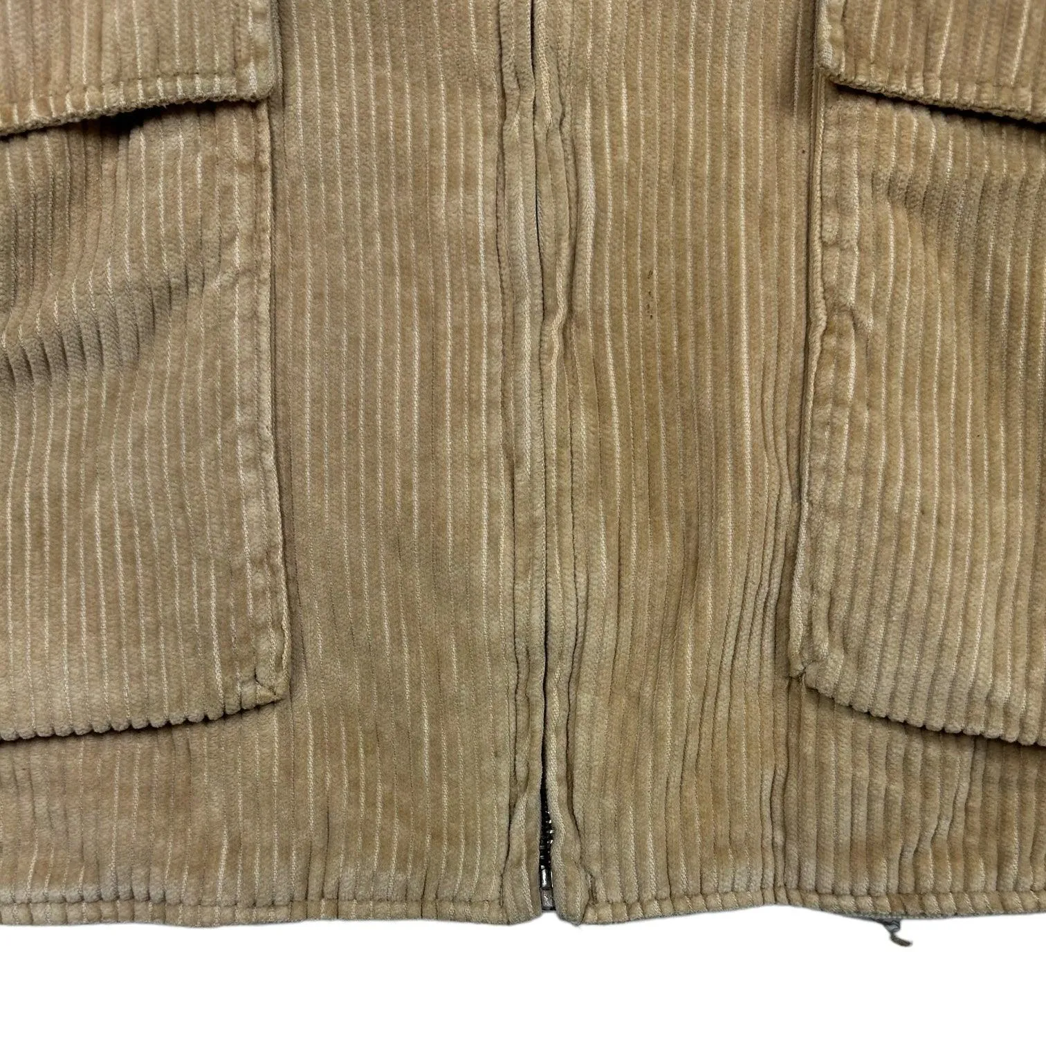 Eddie Bauer Beige Corduroy Harrington Jacket