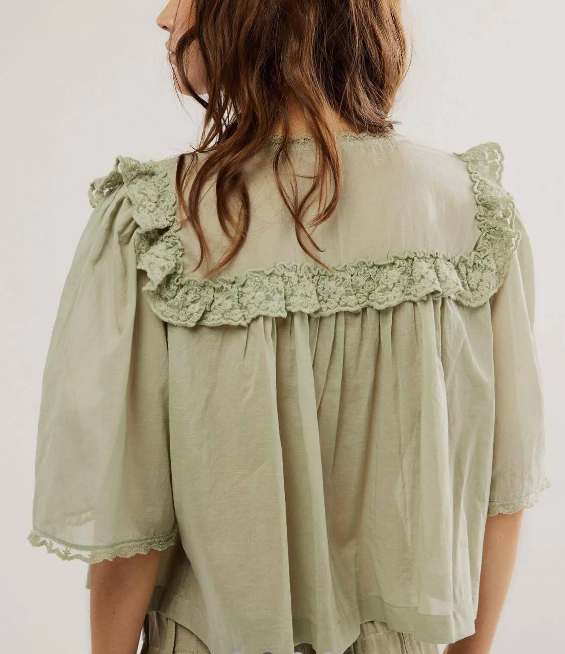 Free People  |Casual Style Cotton Short Sleeves Shirts & Blouses