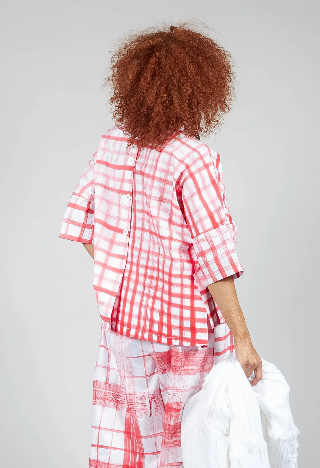 Gingham Picnic Top in Red