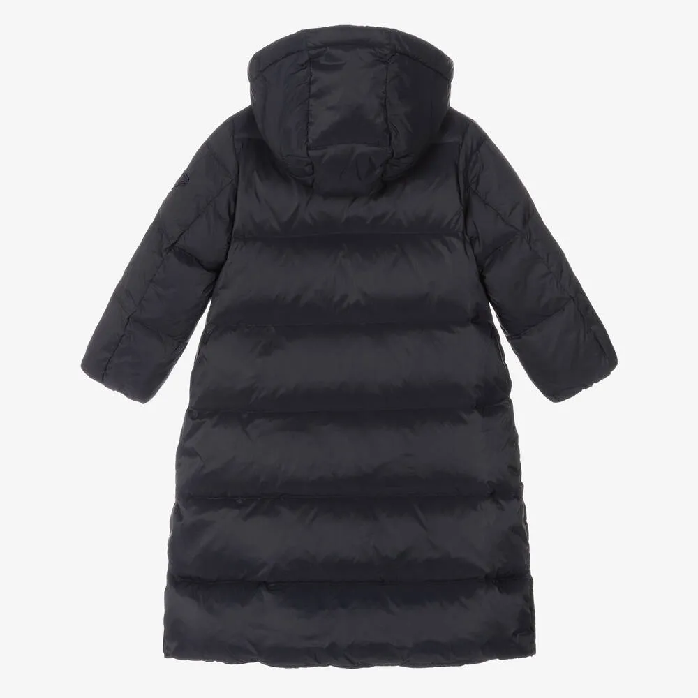 Girls Navy Blue Puffer Coat