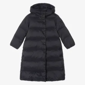 Girls Navy Blue Puffer Coat