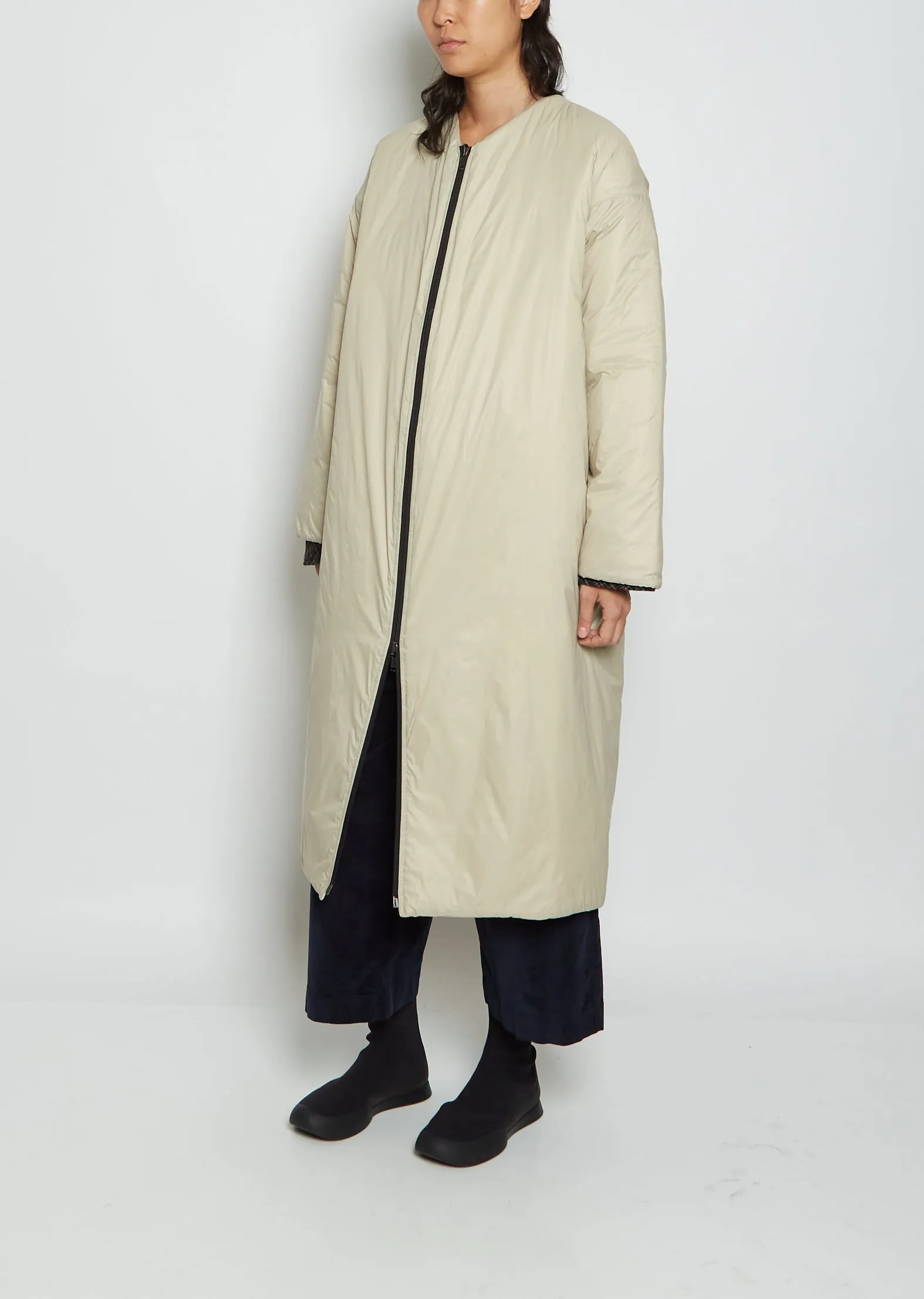 Goose Down Coat N — Beige