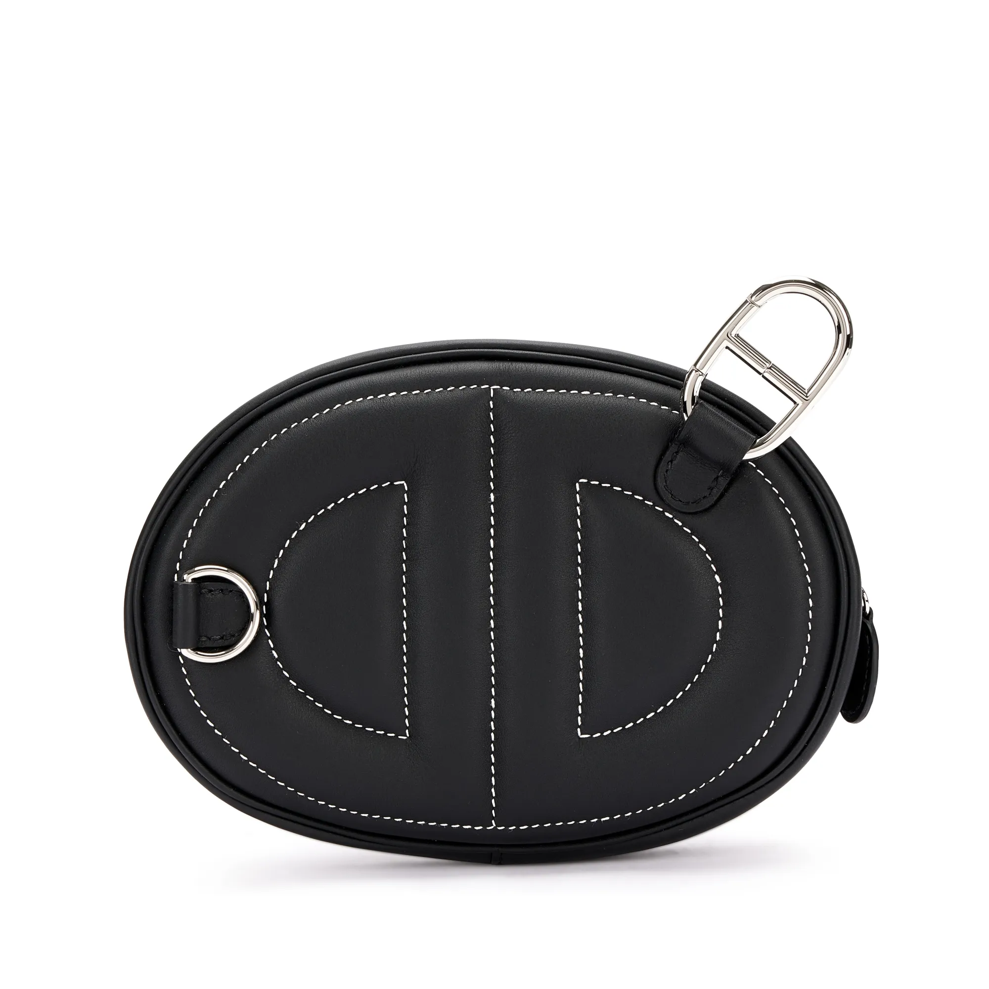 Hermès Black Swift In-The-Loop Belt Bag Palladium Hardware, 2024