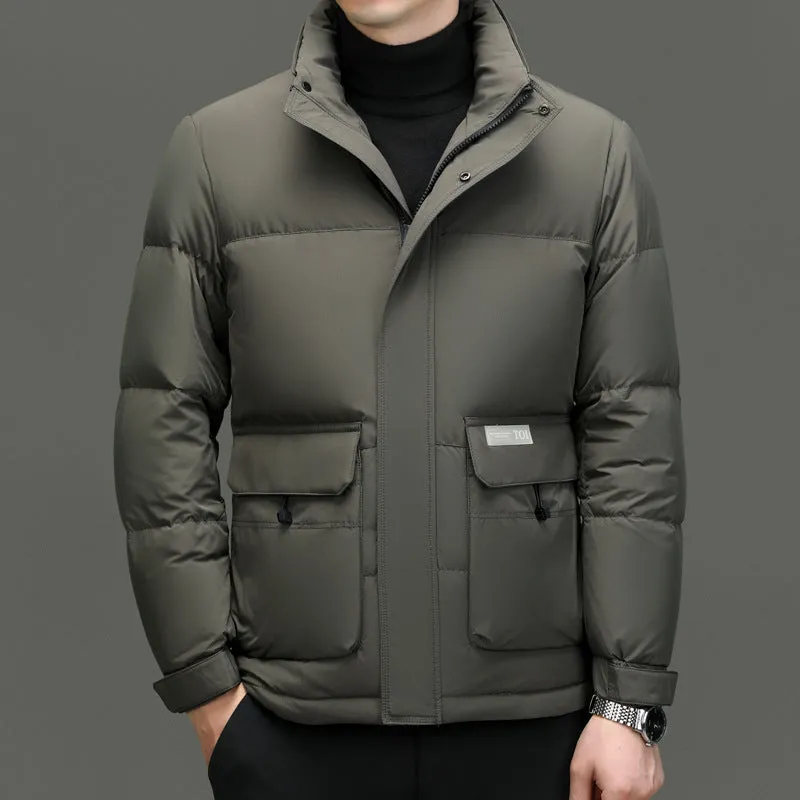 High Sense Stand-up Collar Down Jacket Men's Winter