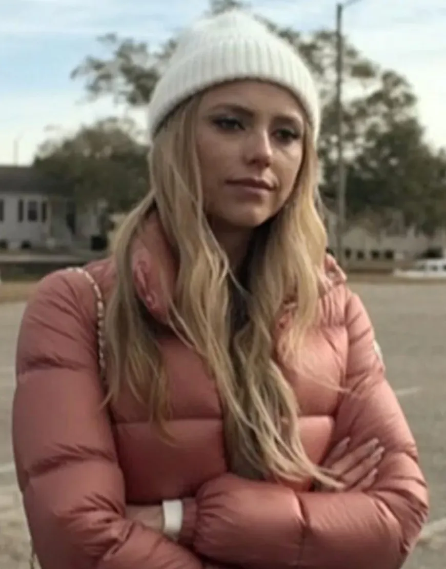 Hightown S02 Riley Voelkel Puffer Jacket |Renee Segna Pink Puffer Jacket