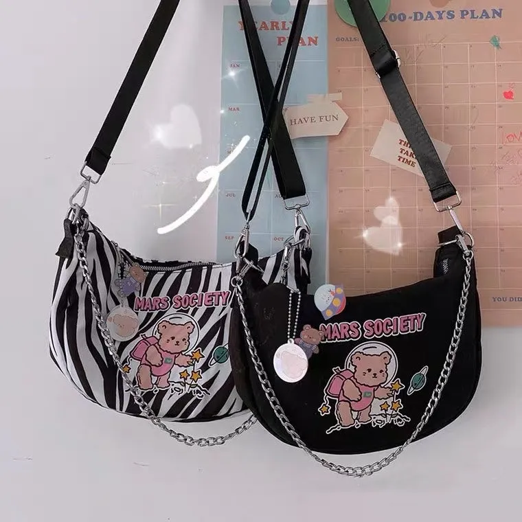 JAPANESE HARAJUKU CUTE BEAR MESSENGER BAG BY90111