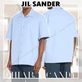 Jil Sander  |Plain Cotton Short Sleeves Designers Shirts