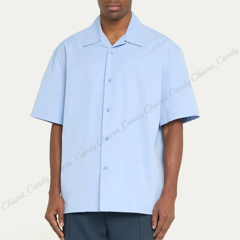 Jil Sander  |Plain Cotton Short Sleeves Designers Shirts