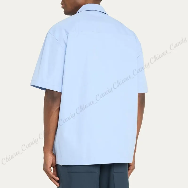 Jil Sander  |Plain Cotton Short Sleeves Designers Shirts