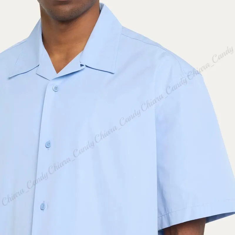 Jil Sander  |Plain Cotton Short Sleeves Designers Shirts