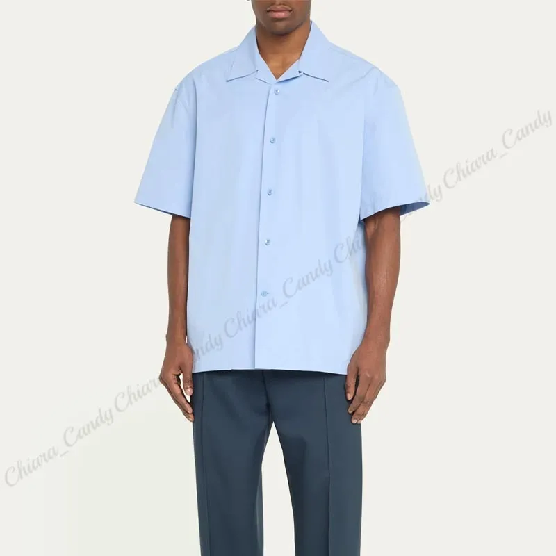 Jil Sander  |Plain Cotton Short Sleeves Designers Shirts