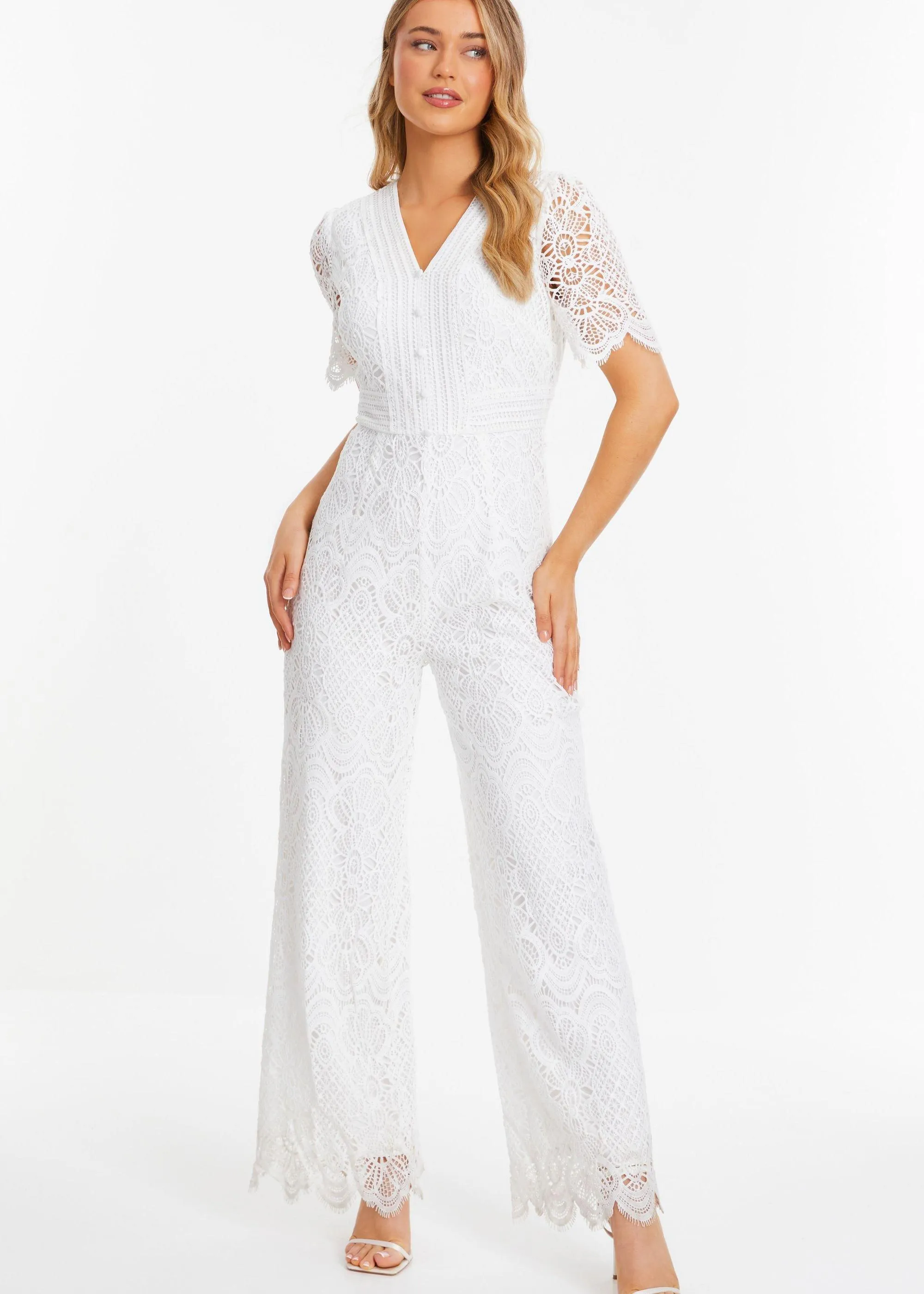 Jumpsuits | Crochet Lace Jumpsuit | Quiz