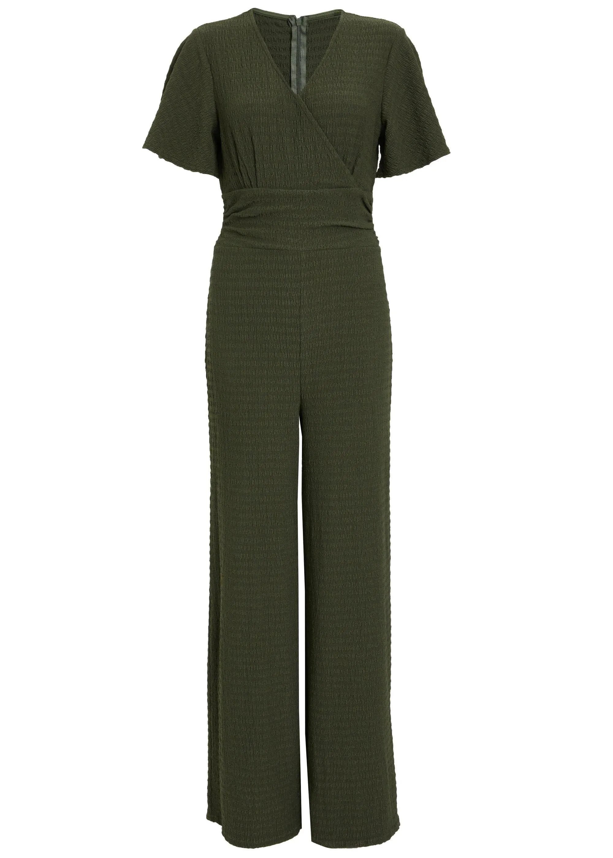 Jumpsuits | Textured Wrap Jumpsuit | Quiz