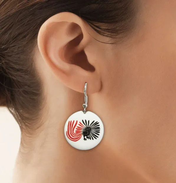 Kenojuak Ashevak Enchanted Owl Gallery Collection Earrings