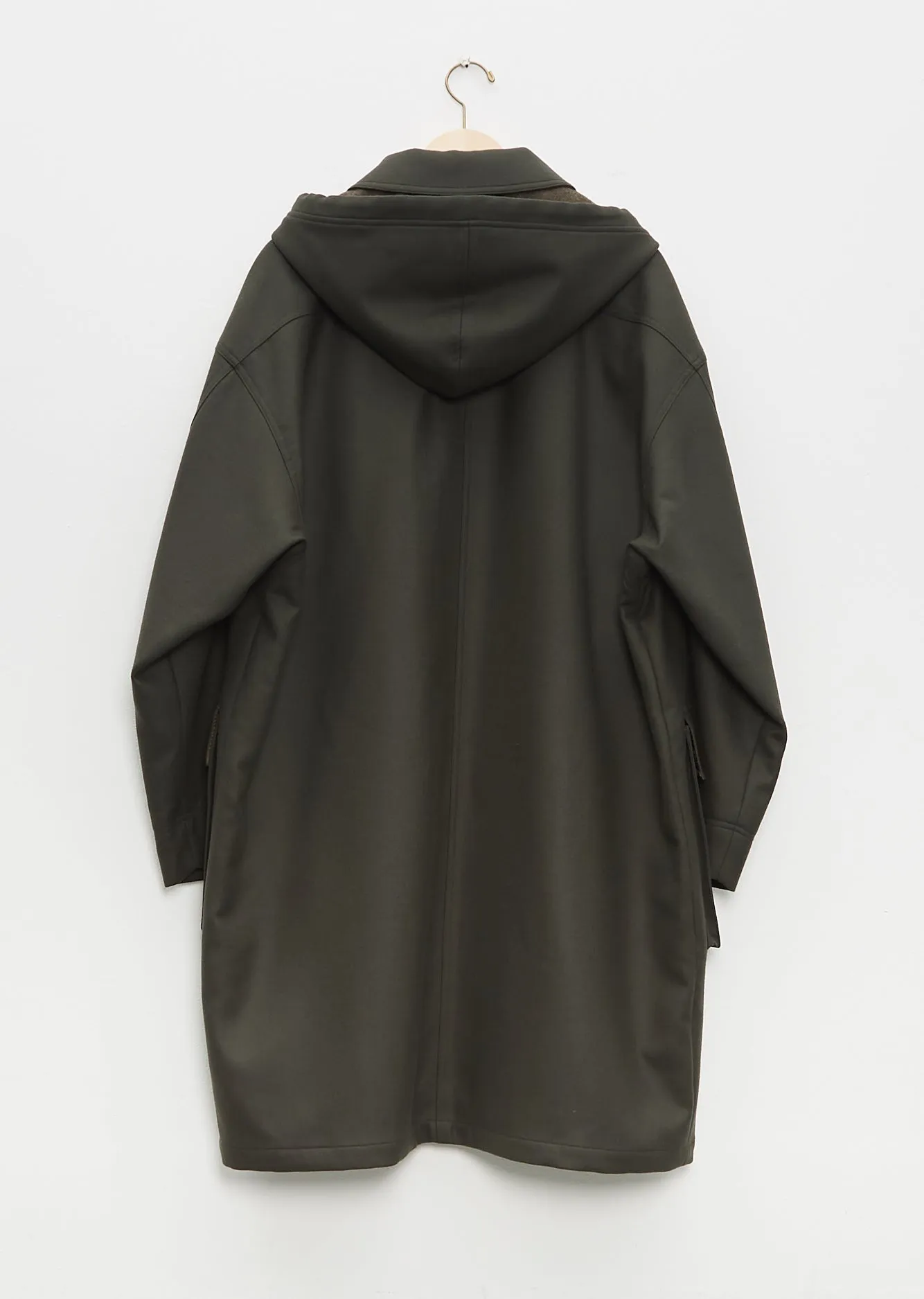 Light Melton Hooded Liner Coat