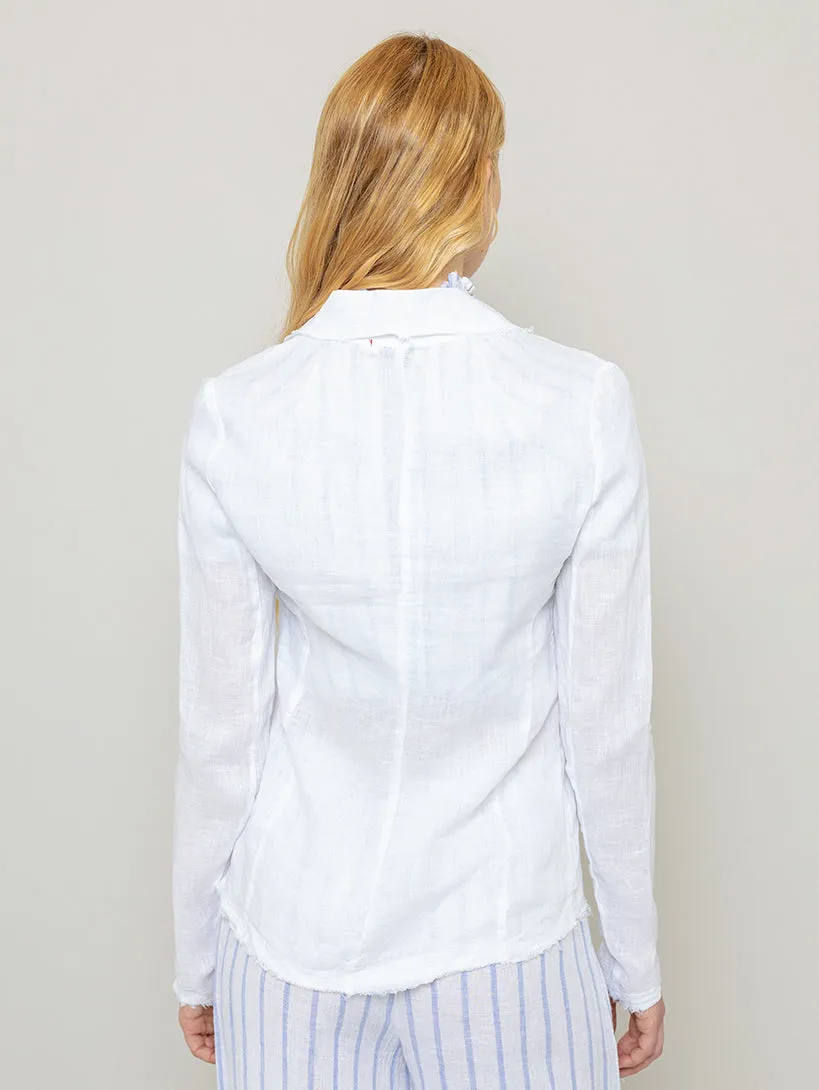 Linen Blazer - White