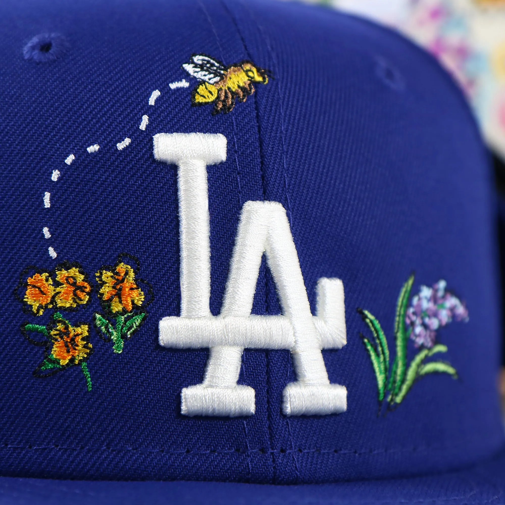 Los Angeles Dodgers Floral UV Watercolor Floral 59Fifty Fitted Cap | Royal Blue 59Fifty Cap