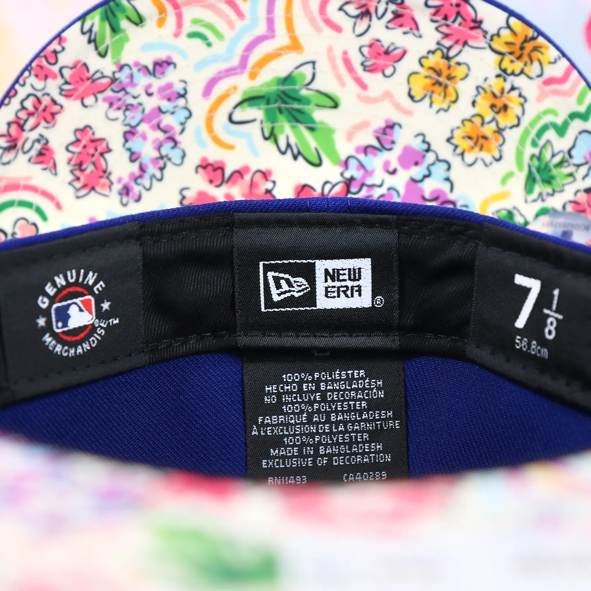 Los Angeles Dodgers Floral UV Watercolor Floral 59Fifty Fitted Cap | Royal Blue 59Fifty Cap